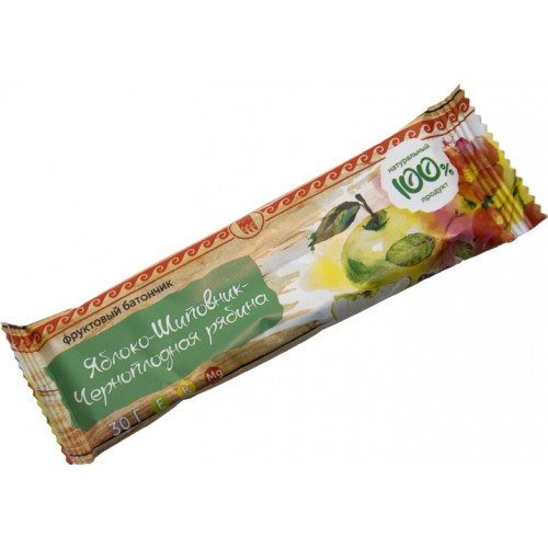 Купить Батончик фруктовый Яблоко-шиповник-черноплодная рябина  г. Улан-Удэ  